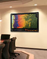 Business Conference Room with Kansas Map Print