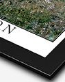 Aerial Image of London with Black Frame