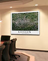 Business Conference Room with London Aerial Poster