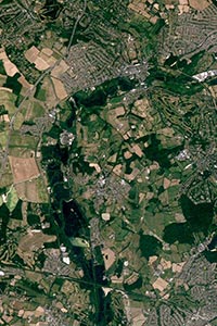 London Aerial Map Detail