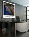 Los Angeles Aerial Poster in Office