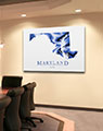 Business Conference Room with Maryland Artistic Map
