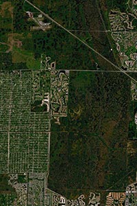 Miami Aerial Map Detail