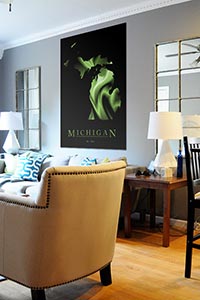 Cool Michigan Poster as Home Decor
