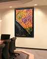 Business Conference Room with Terrain Map of Nevada
