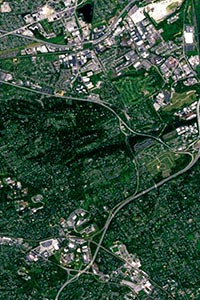 Philadelphia Aerial Map Detail
