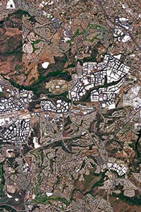 San Diego Aerial Map Detail