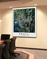 Business Conference Room with Seoul City Wall Map