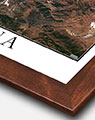 High Resolution Tijuana Image with Walnut Wood Frame