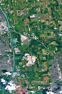 Toronto Aerial Map Detail