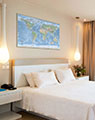 World Environmental Map in Hotel Room
