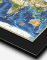 NASA World Map with Black Frame