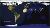 WORLD110 - World Satellite Map Day vs Night