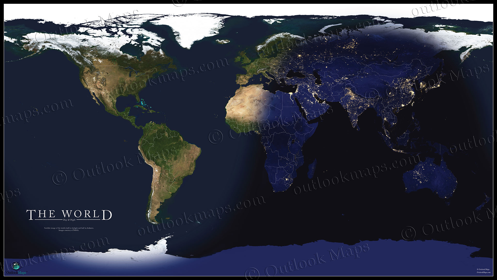 World Satellite Map