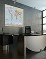 World Reference Map in Office