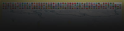 World Map with Flags Reflection