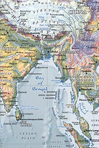 World Topographic Map Detail