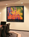 Business Conference Room with 3D Wyoming Elevation Map