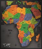 Africa Cool Colors Map