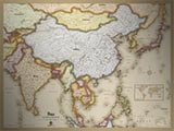 Asia Antique Style Map