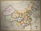 China Antique Style Map