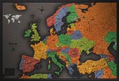 Europe Cool Colors Map