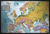 Europe Detailed Physical Map