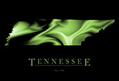 Tennessee Cool Map Poster