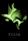 Texas Cool Map Poster
