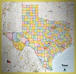 Texas Standard Political Map