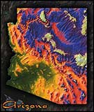 AZ690 - Arizona Topographic Map