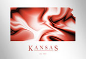 KS500 - Kansas Map Art