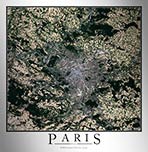PARIS991 - Paris Satellite Map