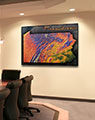 Business Conference Room with Printed Pennsylvania Map