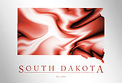 SD500 - South Dakota Map Art