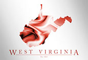 Artistic Poster of West Virginia Map